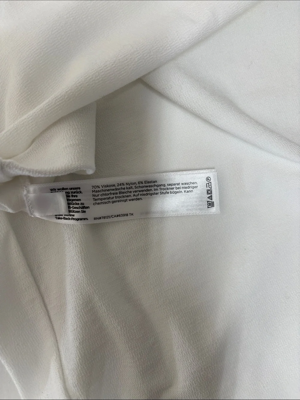 Eileen Fisher White Wide Leg Stretch Pants Medium Pull On